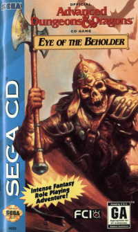Advanced Dungeons & Dragons Eye of The Beholder Sega CD US box art